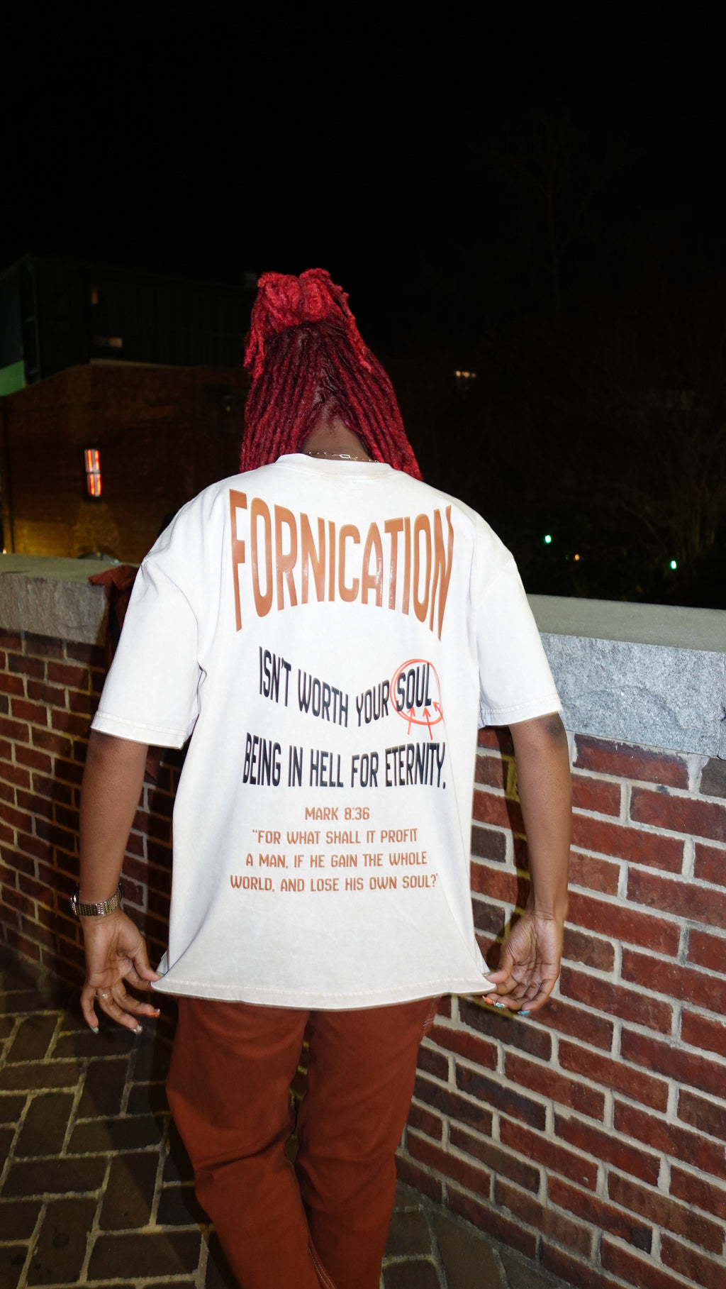 (BEIGE) Fornication isn’t worth your soul UNISEX TEE
