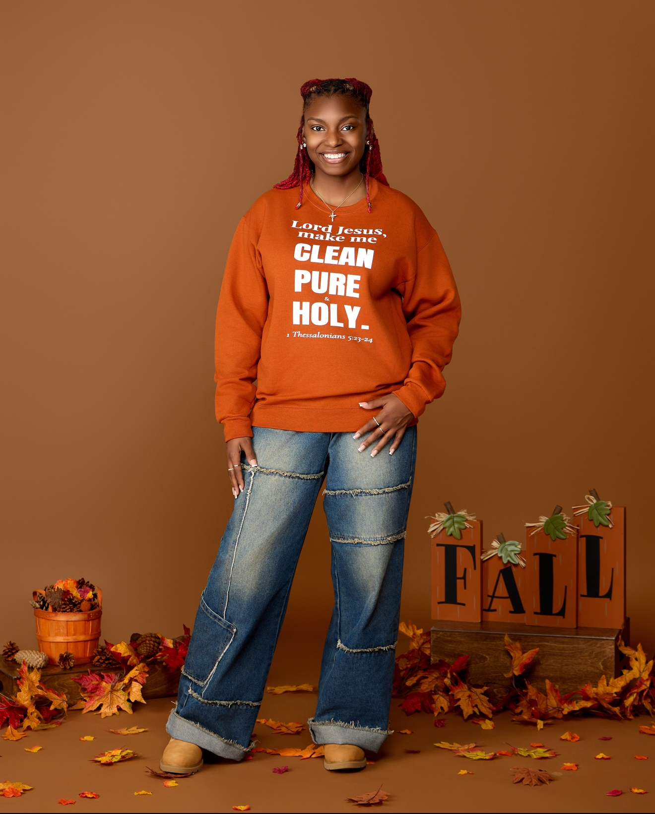 “Lord Jesus, make me                          CLEAN, PURE, & HOLY”   Sweatshirt