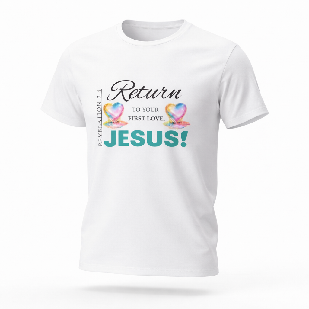 Return to Your First Love Tee – Jesus Edition (WHITE)