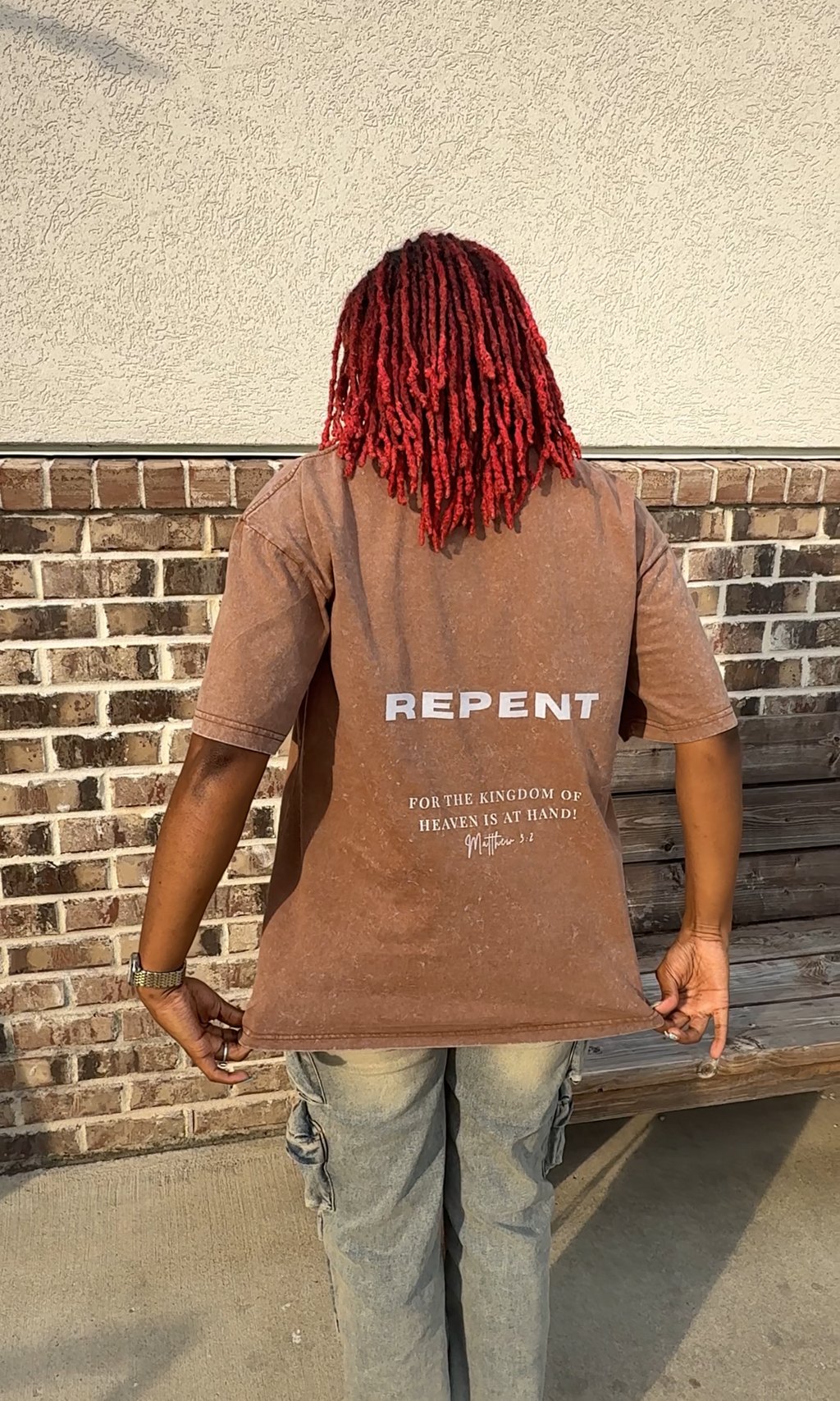 REPENT TEE (BROWN)