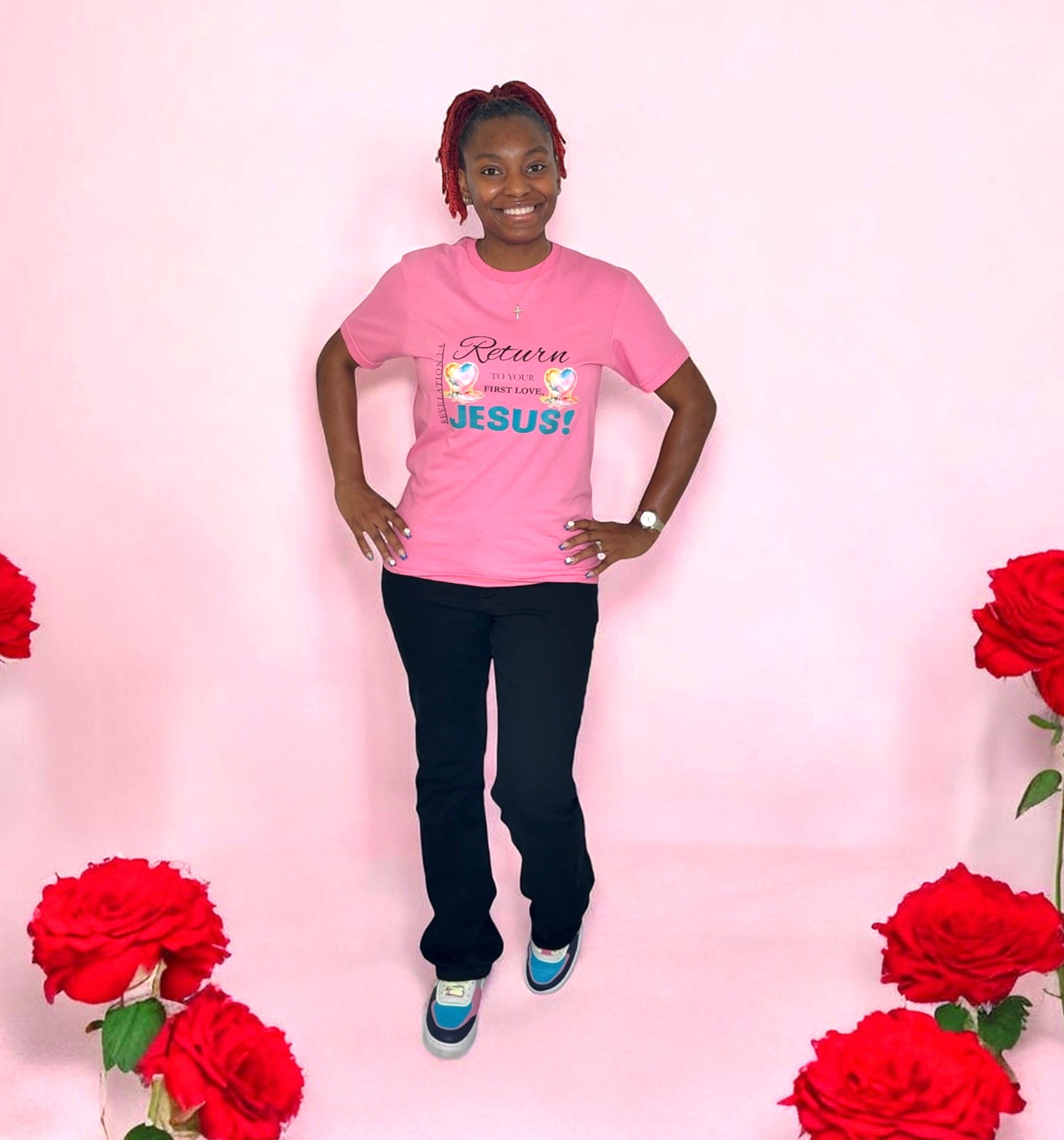 Return to Your First Love Tee – Jesus Edition (PINK)