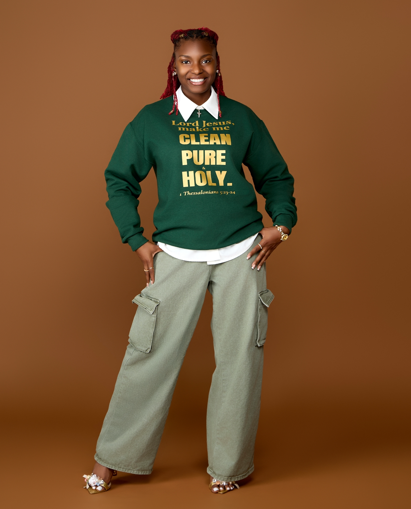 "Lord Jesus, make me CLEAN, PURE, & HOLY” Sweatshirt