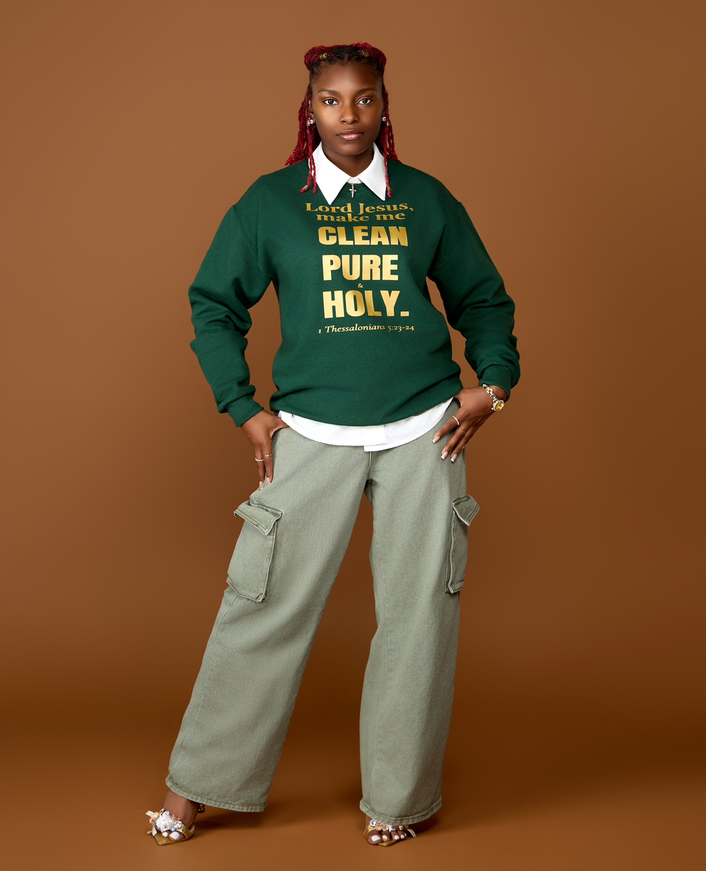 "Lord Jesus, make me CLEAN, PURE, & HOLY” Sweatshirt